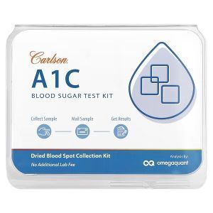 Набор для определения уровня сахара в крови, A1C, Blood Sugar Test Kit, Carlson, 1 набор
