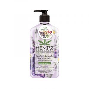 Увлажняющий лосьон для тела, черника, лаванда и ромашка, Limited-Edition Summer AromaBody Blueberry Lavender & Chamomile Herbal Body Moisturizer, Hempz, 500 мл.