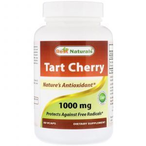 Экстракт вишни, Tart Cherry, Best Naturals, 1000 мг, 60 кап.