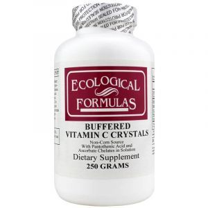 Витамин С, буферизированный, Buffered Vitamin C Crystals, Ecological Formulas, 2500 мг, порошок, 250 г
