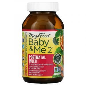 Мультивитамины для женщин после родов, Baby & Me 2, MegaFood, 120 таблеток