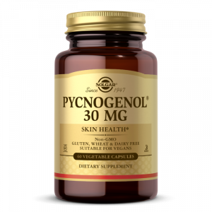 Пикногенол, Pycnogenol, Solgar, 30 мг, 60 вегетарианских капсул

