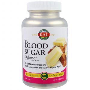 Регулирование содержания сахара в крови, Blood Sugar Defense, KAL, 60 таб.