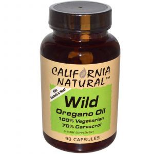 Масло дикого орегано ( Wild Oregano Oil), California Natural, 90 капсул