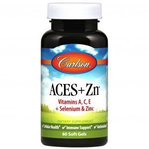 Витамины А, С, Е плюс цинк, Aces + Zn, Carlson Labs, 60 капсул