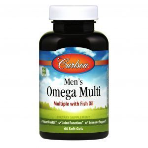 Мультивитамины для мужчин с Омегой-3s, Men's Omega Multi, Carlson Labs, 60 капсул