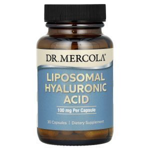 Липосомальная гиалуроновая кислота, Liposomal Hyaluronic Acid, Dr. Mercola, 100 мг, 30 капсул