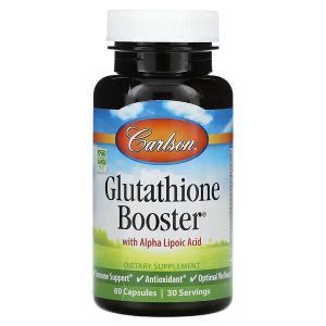 Глутатион, Glutathione Booster, Carlson Labs, усилитель, 60 капсул