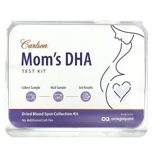Набор для измерение количества ДГК, Mom's DHA Test Kit, Carlson, для мамы, 1 шт.