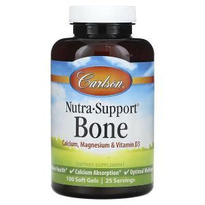 Добавка для підтримки кісток, Nutra-Support, Bone, Carlson, 100 гелевих капсул