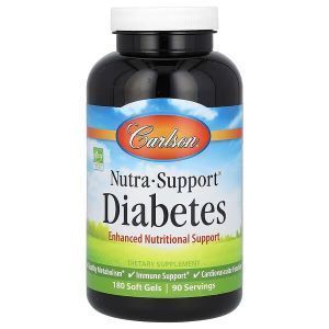 Добавка для підтримки діабету, Nutra-Support Diabetes, Carlson, 180 гелевих капсул