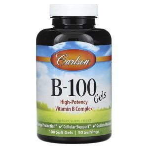 Вітамін В-100, Vitamin B-100, Carlson, 100 гелевих капсул