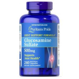 Глюкозамин сульфат, Glucosamine Sulfate, Puritan's Pride,  500 мг, 240 капсул
