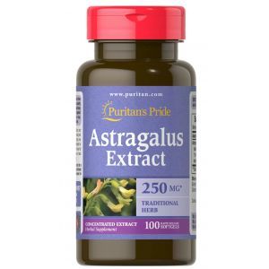 Астрагал экстракт, Astragalus Extract, Puritan's Pride, 1000 мг, 100 гелевых капсул
