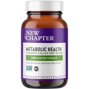 Черный тмин и куркума, Metabolic Health, New Chapter, 30 вегетарианских капсул
