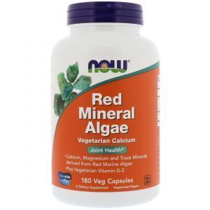Красные водоросли, Red Mineral Algae, Now Foods, 180 капс