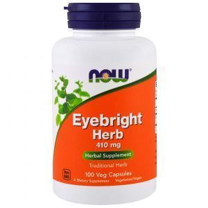 Очанка, Eyebright Herb, Now Foods, 410 мг, 100 кап