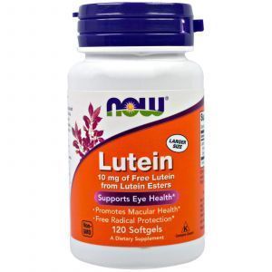 Лютеин, Lutein, Now Foods, 10 мг, 120 ка