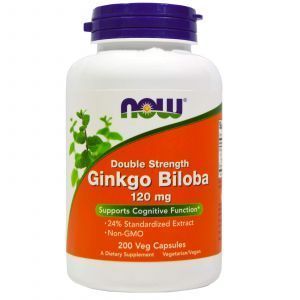 Гинкго Билоба, Ginkgo Biloba, Now Foods, 120 мг, 200 капсу