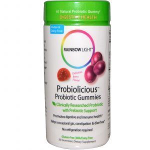 Пробиотики, Probiotic Gummies, Rainbow Light, ягодный вкус, для детей, 50 жев. конф