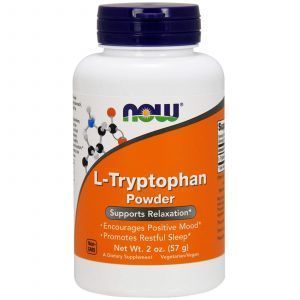 Триптофан, L-Tryptophan, Now Foods, порошок, 57 грамм