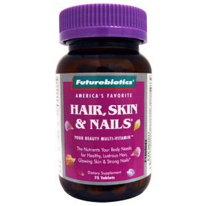Витамины для волос, кожи и ногтей, Hair, Skin & Nails, FutureBiotics, 75 т