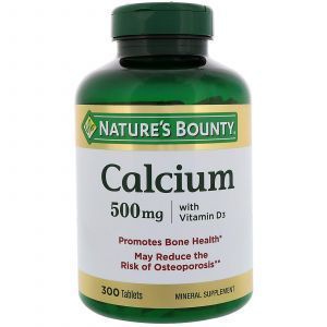 Кальций с витамином Д3, Calcium with Vitamin D3, Nature's Bounty, 500 мг, 300 таблет