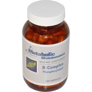 Комплекс витаминов группы В (фосфорилированный), Metabolic Maintenance, 100 капсу