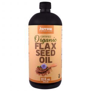 Льняное масло, Flax Seed Oil, Jarrow Formulas, органик, 946 мл