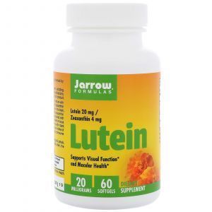 Лютеин, Lutein, Jarrow Formulas, 20 мг, 60 капс
