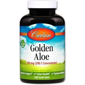 Алоэ вера концентрат (Aloe Vera), Carlson Labs, 100 мг, 180 капсул
