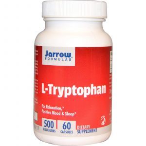 Триптофан (L-Tryptophan), Jarrow Formulas, 500 мг, 60 капс