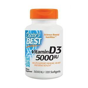 Витамин Д3, Vitamin D3, Doctor's Best, 5000 МЕ, 720 капс