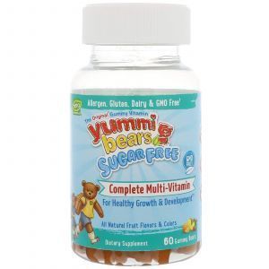 Витамины для детей, Multi-Vitamin & Mineral, Hero Nutritional, Мишки Ямми, фруктовый вкус, без сахара, 60 шт.