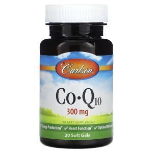 Коензим Q10, CoQ10, Carlson, 300 мг, 30 гелевих капсул  