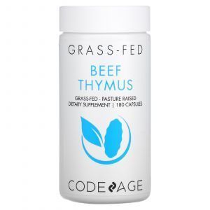Тимус говяжий, Beef Thymus, Codeage, 180 капсул