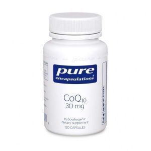 Коэнзим Q10, CoQ10, Pure Encapsulations, 30 мг, 120 капсул