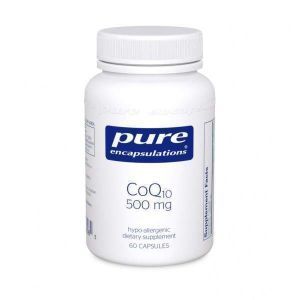 Коэнзим Q10, CoQ10, Pure Encapsulations, 500 мг, 60 капсул