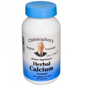 Растительная формула кальция , Christopher's Original Formulas, 425 мг, 100 кап.