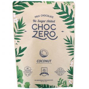 Молочный шоколад без добавления сахара, Milk Chocolate Keto Bark, ChocZero Inc., 6 батончиков, 28 г каждый