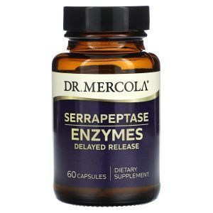 Серрапептаза, Serrapeptase Enzymes, Dr. Mercola, 60 капсул