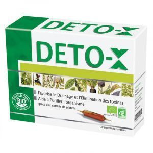 Детокс органический, Deto-X Bio, NutriExpert, очищение организма, 20 ампул по 10 мл
