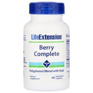 Антиоксиданты ОРАС, Berry Complete, Life Extension, ягоды, 60 капсул