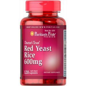 Красный дрожжевой рис, Red Yeast Rice, Puritan's Pride, 600 мг, 120 капсул
