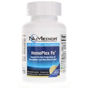 Железо + витамины, HemePlex Fe, NuMedica, 60 вегетарианских капсул
