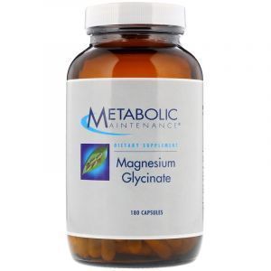 Магний глицинат, Metabolic Maintenance, 125 мг, 180 кап.