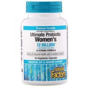 Пробиотики, Natural Factors, женская формула, 60 кап