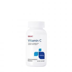 Витамин С, Vitamin C, GNC, 1000 мг, 100 вегетарианских капсул