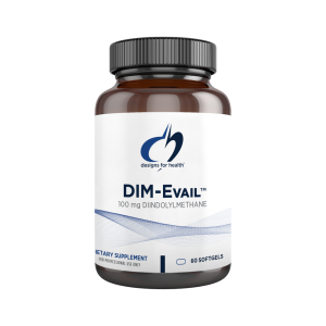 Дииндолилметан, поддержка гормонального баланса, DIM-Evail, Designs for Health, для женщин, 100 мг, 60 гелевых капсул