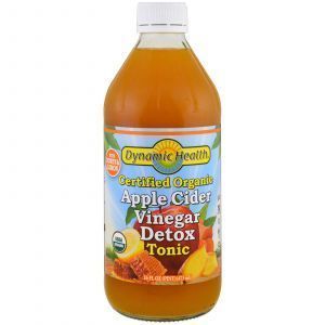 Яблучний оцет органік, Apple Cider Vinegar, Dynamic Health Laboratories, сертифікований, 473 мл